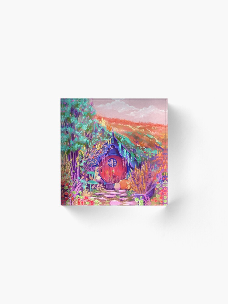 Alternate view of Hobbiton Shire in the Fall Acrylic Block