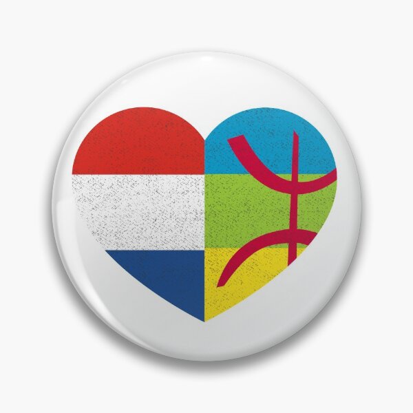 Item preview, Amazigh Dutch Pride Heart Tamazgha Netherlands Flag Gift designed and sold by cssdru.