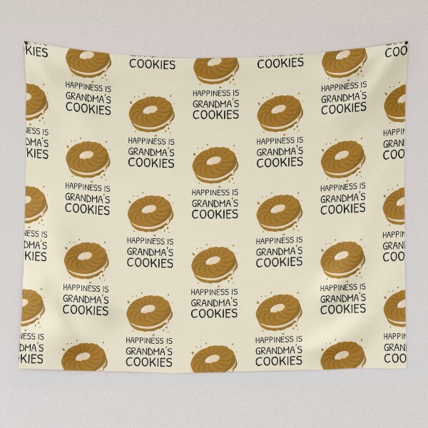 Item preview, Happiness is Grandma’s Cookies Creamy Biscuit designed and sold by Telle Garcia.