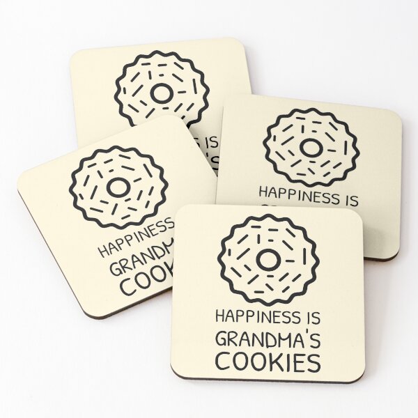Item preview, Happiness is Grandma’s Cookies Creamy Fancy Biscuit designed and sold by Telle Garcia.