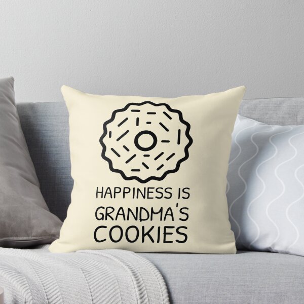 Item preview, Happiness is Grandma’s Cookies Creamy Fancy Biscuit designed and sold by Telle Garcia.