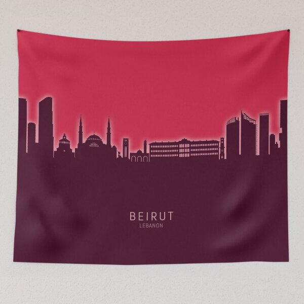 Item preview, Beirut Lebanon Skyline designed and sold by ArtPrints.