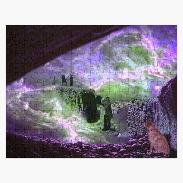 Earth Storm as Willow Watches Jigsaw Puzzle