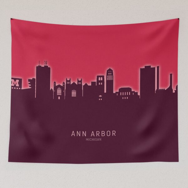 Item preview, Ann Arbor Michigan Skyline designed and sold by ArtPrints.
