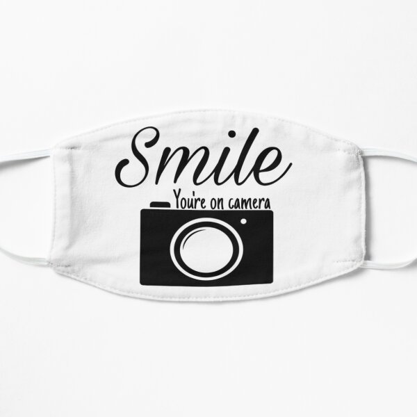 Smile you are on camera Flat Mask