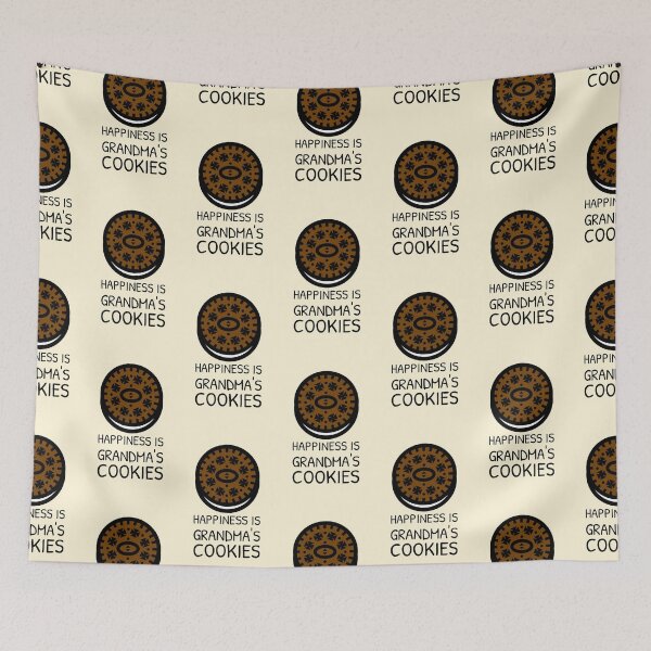 Item preview, Happiness is Grandma’s Cookies Cream Stuffed designed and sold by Telle Garcia.
