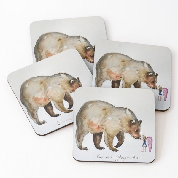 Item preview, A huge kind bear and a little girl. designed and sold by Elena Reutova.