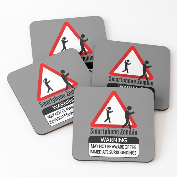 Item preview, Smartphone Zombie - Warning - May not be aware of the immediate surroundings designed and sold by jc007.