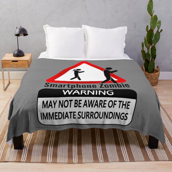 Item preview, Smartphone Zombie - Warning - May not be aware of the immediate surroundings designed and sold by jc007.