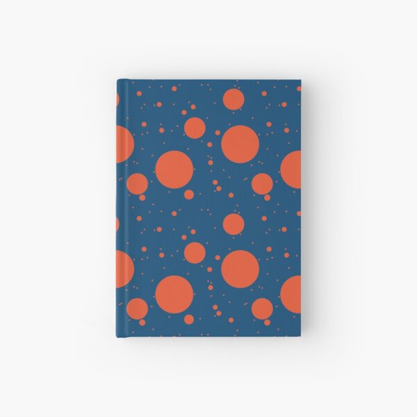 Blue circles pattern Hardcover Journal