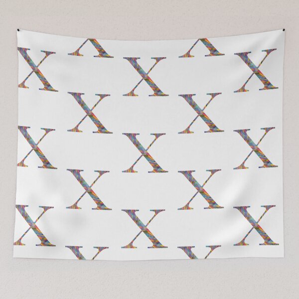 Item preview, ‘X’ Monogram Initial Lettering designed and sold by misterletterman.