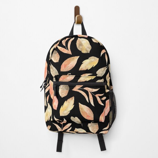 Item preview, watercolor autumn pattern orange leaves acorn designed and sold by bertiescrochu.