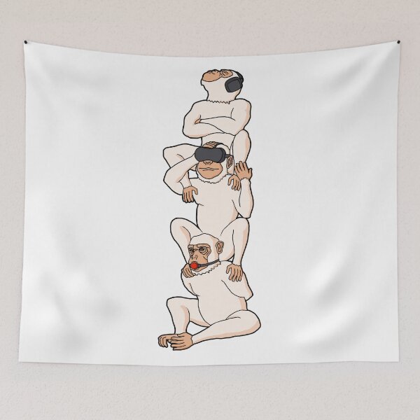 Item preview, Three (not so) Wise Monkeys (Version 1) designed and sold by AndyPandy90.