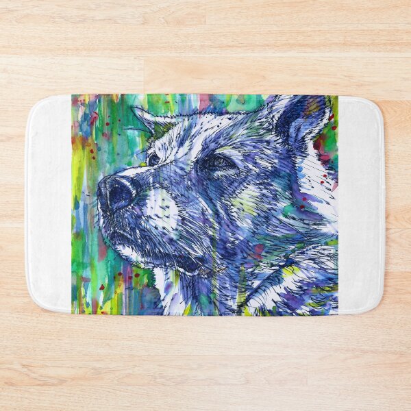 Item preview, THE GOOD DOG - watercolor and ink portrait designed and sold by lautir.