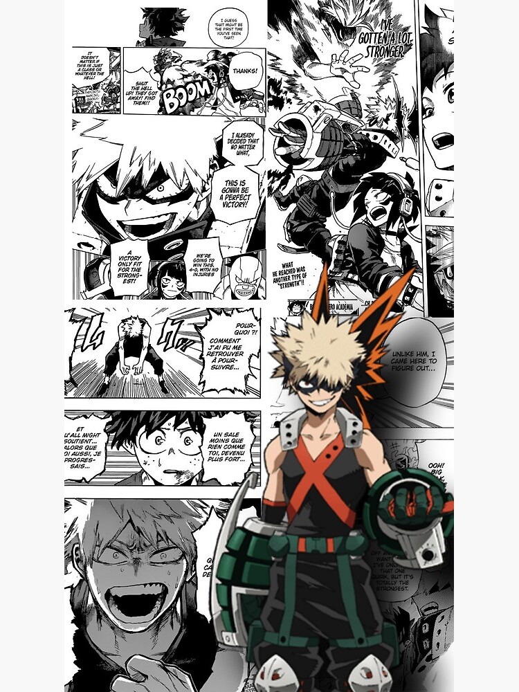 Bakugou Manga Panel Postcard By Xleaa Redbubble