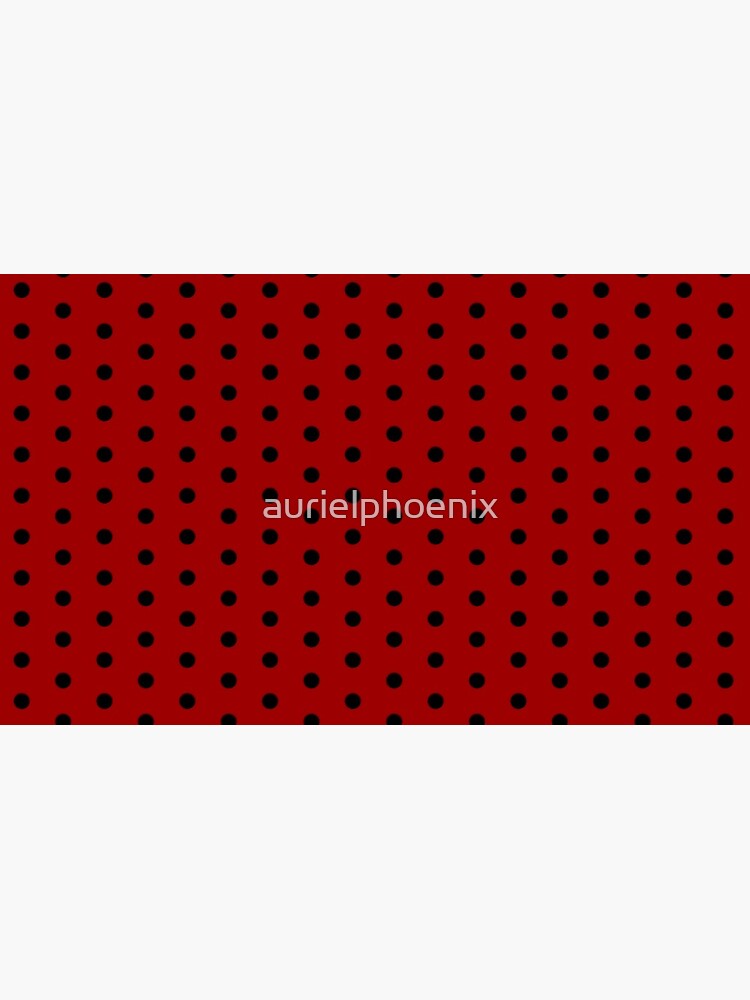 Inverted Red White Polka Dot Pattern by aurielphoenix