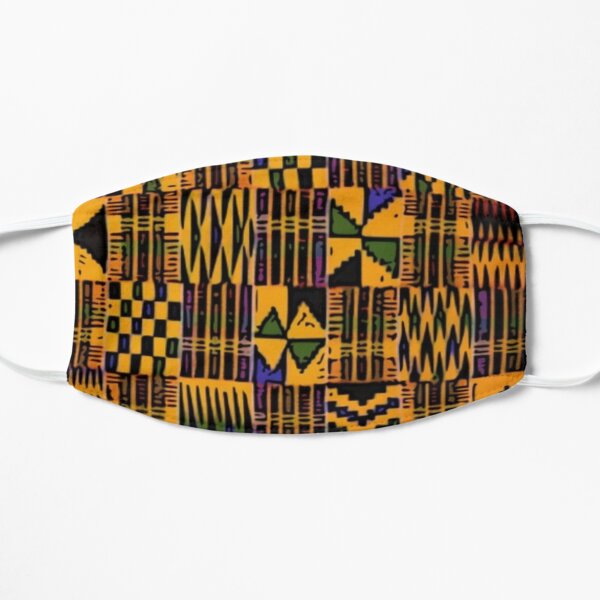 Kente, African, Ankara Print Flat Mask
