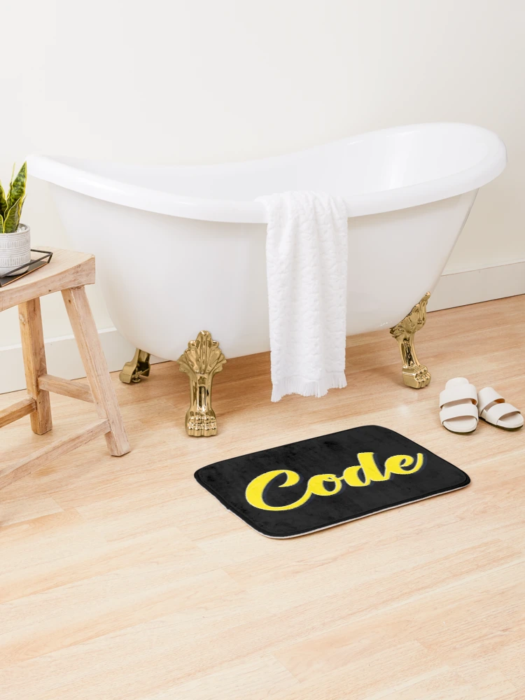 Thumbnail 2 of 6, Bath Mat, Code Startup Coder Programming Software Engineering designed and sold by ProjectX23.
