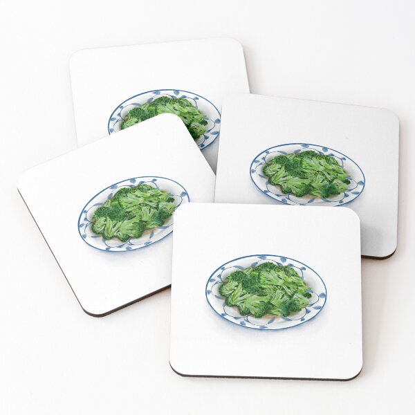 Item preview, Watercolor Illustration of Chinese Cuisine - Fried broccoli with minced garlic | 蒜蓉西兰花 designed and sold by iswenyi.