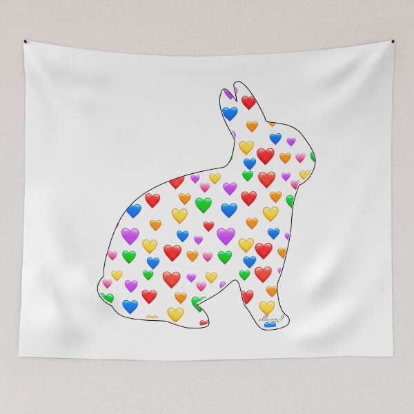 Item preview, Hearts and a Bunny designed and sold by Intriguing Eclectives by Janelle  K.