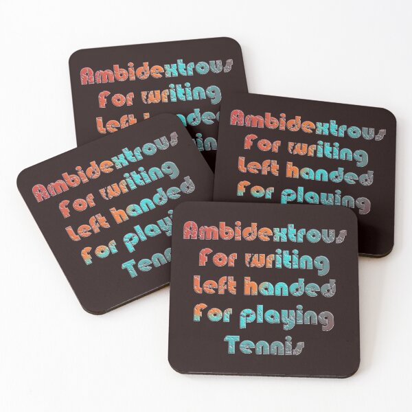 Item preview, AMBIDEXTROUS FOR WRITING LEFT HANDED FOR PLAYING TENNIS - INTERNATIONAL LEFTHANDERS DAY designed and sold by Ralek.