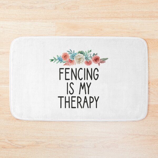 Item preview, fencing is my therapy / Fencing / funny Fencing / Fencing Gift / Fencing Sport / Fencing Teacher / Fencing Lover Gift floral style idea design designed and sold by Chamssou.