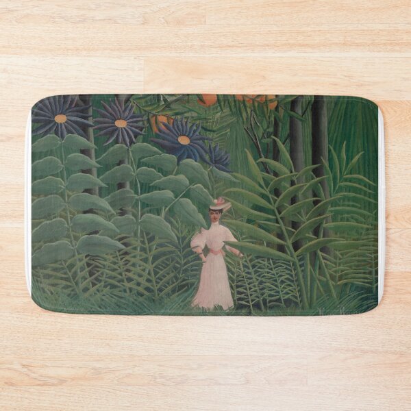 Item preview, Henri Rousseau - Woman Walking in an Exotic Forest - Minimalist Art Poster Series designed and sold by Francisco Couto.