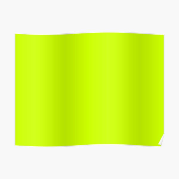 fluorescent-yellow-color-poster-by-superacedesigns-redbubble