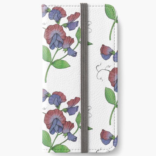 Sweetpea (Lathyrus odoratus) iPhone Wallet