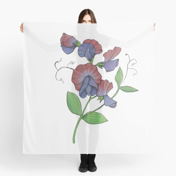 Sweetpea (Lathyrus odoratus) Scarf