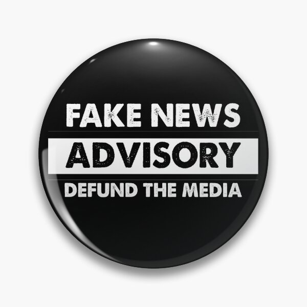 Aperçu de l'œuvre Defund the Media Fake News Advisory créée et vendue par Kathrine2302.