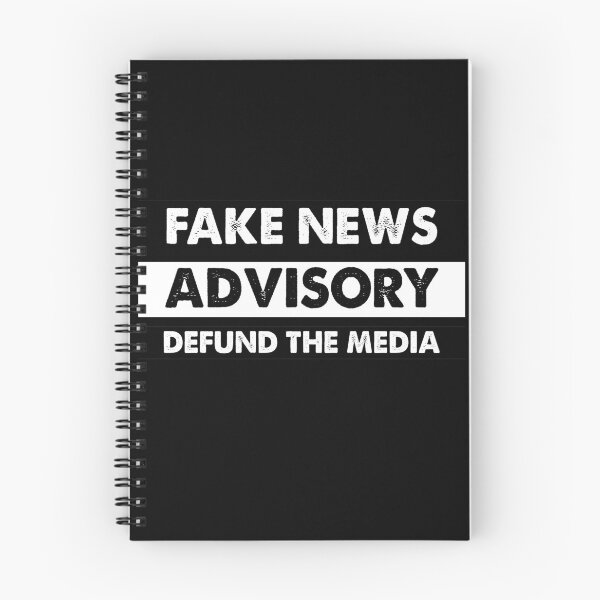 Aperçu de l'œuvre Defund the Media Fake News Advisory créée et vendue par Kathrine2302.