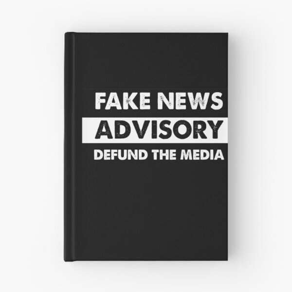 Aperçu de l'œuvre Defund the Media Fake News Advisory créée et vendue par Kathrine2302.