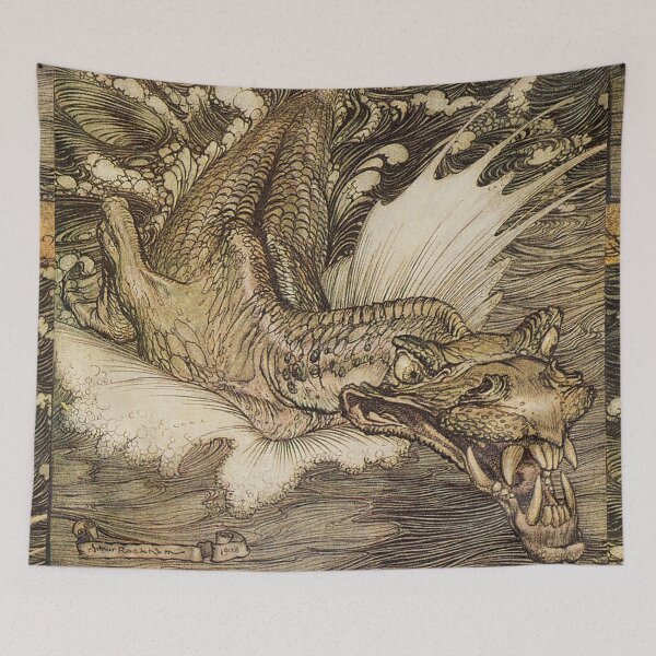 Item preview, Arthur Rackham- Leviathan Sea Serpent designed and sold by Dreamflight.