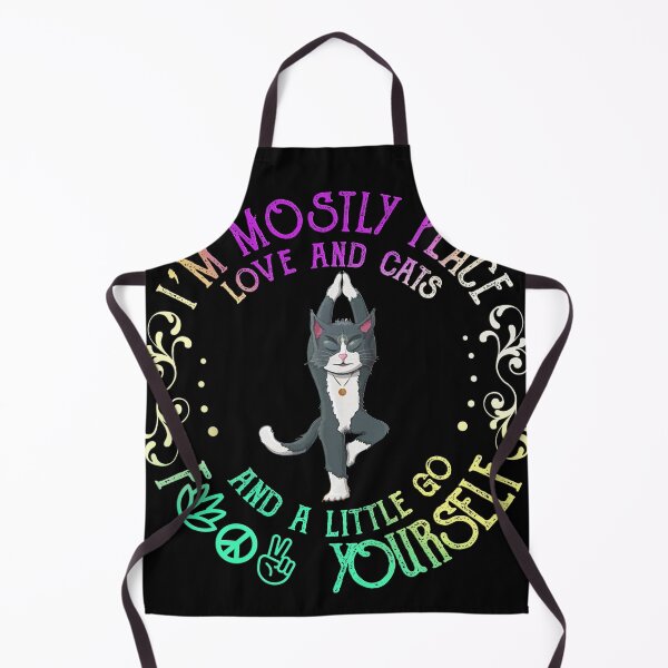 Item preview, I'm Mostly Peace Love And Cats And A Little Go Fuck Yourself Gifts designed and sold by thuba257.