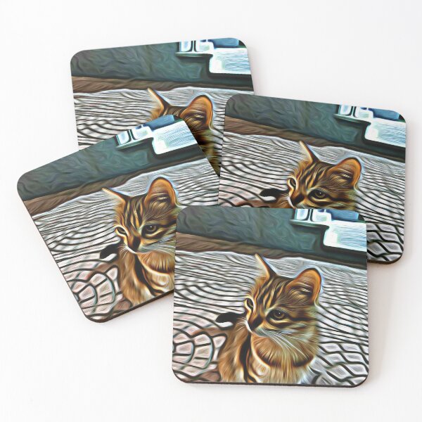 Item preview, Lovely Adorable Painting Street Cat designed and sold by Looly Elzayat.