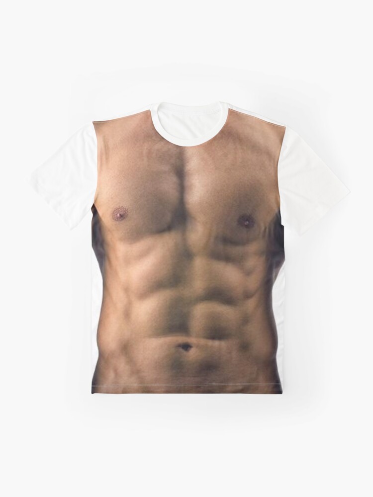 Muscle Man 6 pack abs Graphic T-Shirt Dress for Sale by AvroJonny