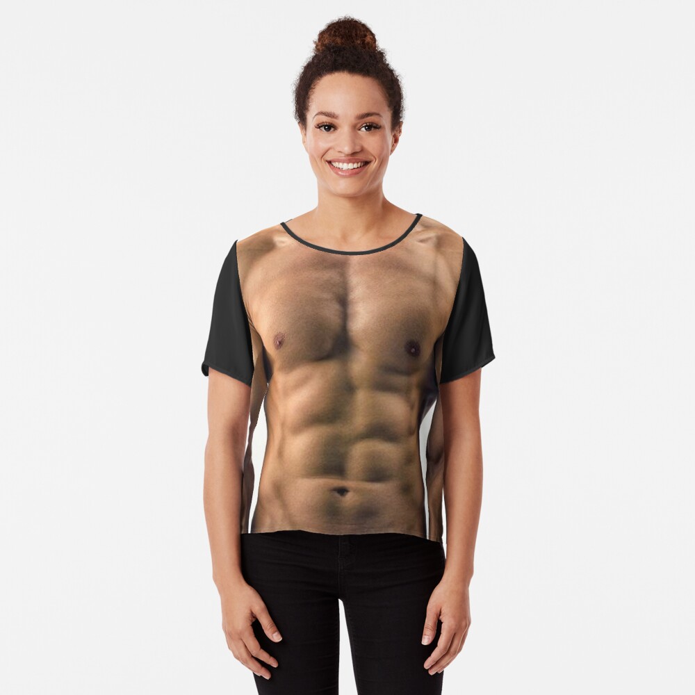 Muscle Man 6 pack abs Graphic T-Shirt Dress for Sale by AvroJonny