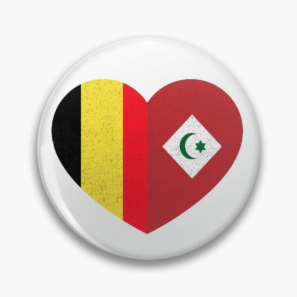 Item preview, Amazigh Rifian Belgian Pride Heart Arrif Belgium Flag Gift designed and sold by cssdru.