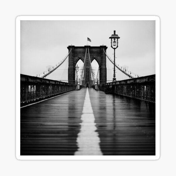 Brooklyn Bridge on Film Sticker
