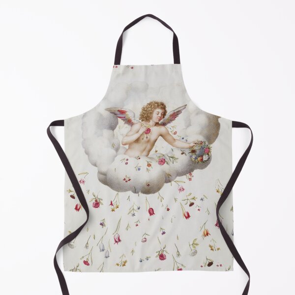 Item preview, ANGEL WITH GARLAND THROWING FLOWERS FROM CLOUDS designed and sold by BulganLumini.