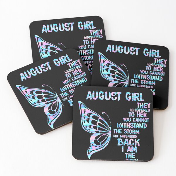 Item preview, August Girl They Whispered To Her You Cannot Withstand The Storm Butterfly Holographic Neno Tshirt Funny Gift Women T-Shirto Tshirt Funny Gift Women T-Shirt designed and sold by thuba257.