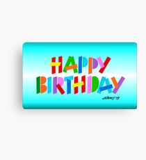 HAPPY BIRTHDAY Canvas Print
