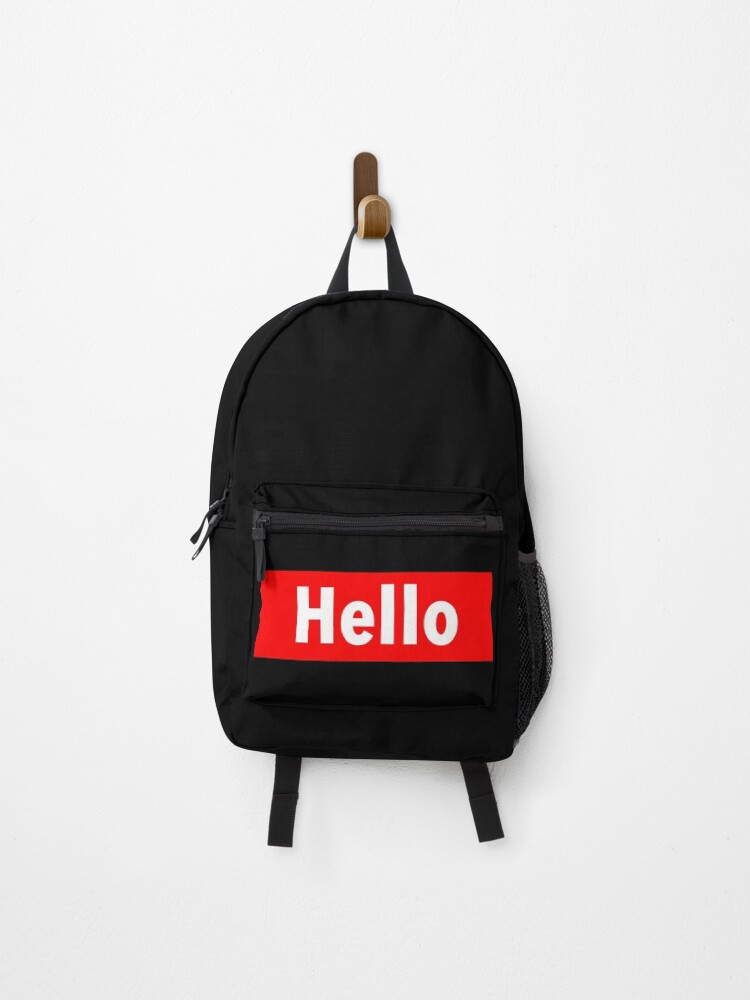 Thumbnail 1 of 3, Backpack, Hello designed and sold by weavernap.
