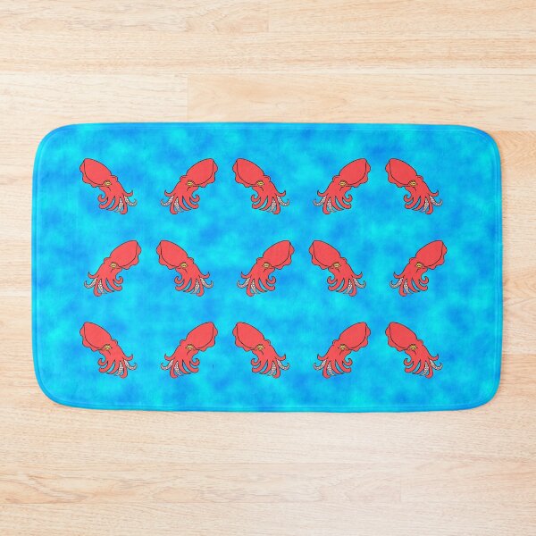 Item preview, Red Cuttlefish Cartoon patterns designed and sold by jentiger.