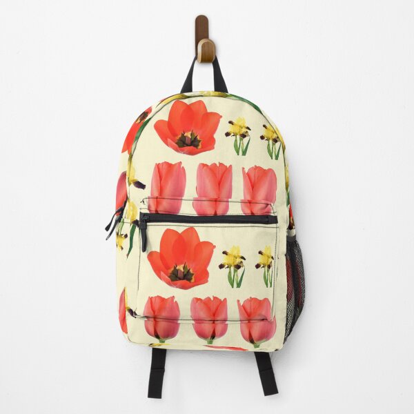 Item preview, Bearded iris and red tulip designed and sold by Chris Burrows.