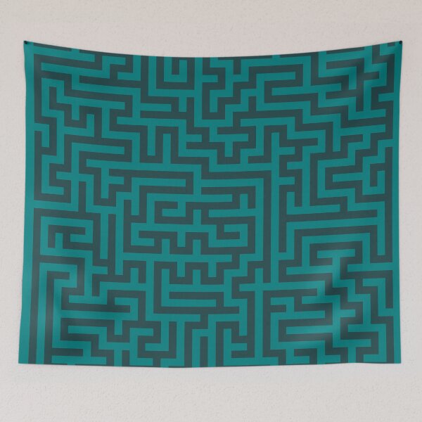 Item preview, Teal Maze designed and sold by FantasySkyArt.