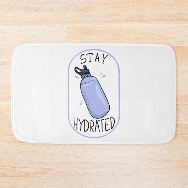 Item preview, Stay hydrated reusable water bottle badge version designed and sold by cu-b3.