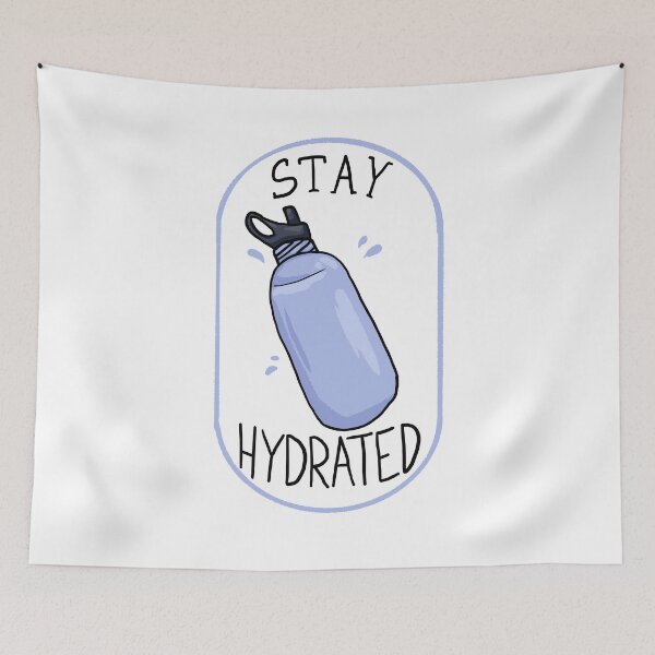 Item preview, Stay hydrated reusable water bottle badge version designed and sold by cu-b3.