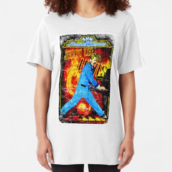 Jerry Lee Lewis. Sun Records. Memphis. TN. Million Dollar Quartet. Music. Slim Fit T-Shirt
